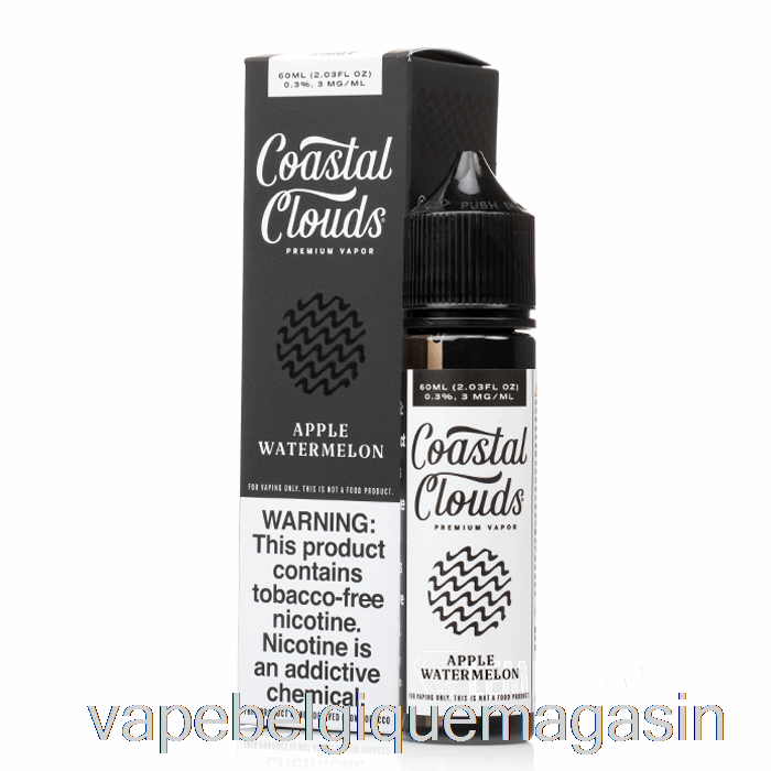 Vape Jetable Pomme Pastèque - Coast Cloud Co. - 60 Ml 0 Mg